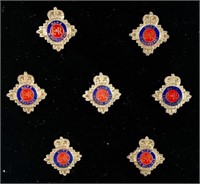 7 British Police Badge Collectors Pins