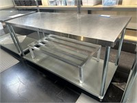 Aero Stainless Steel Table 35"H x 30"D x 72"W