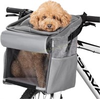 Navaris Pet Carrier for Bike - Gray Grey