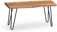 Alaterre Furniture Hairpin Bench, 36", Natural