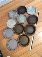 11- assorted baking pans