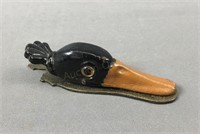 Vintage Cast Iron Duck Head Paper Clip