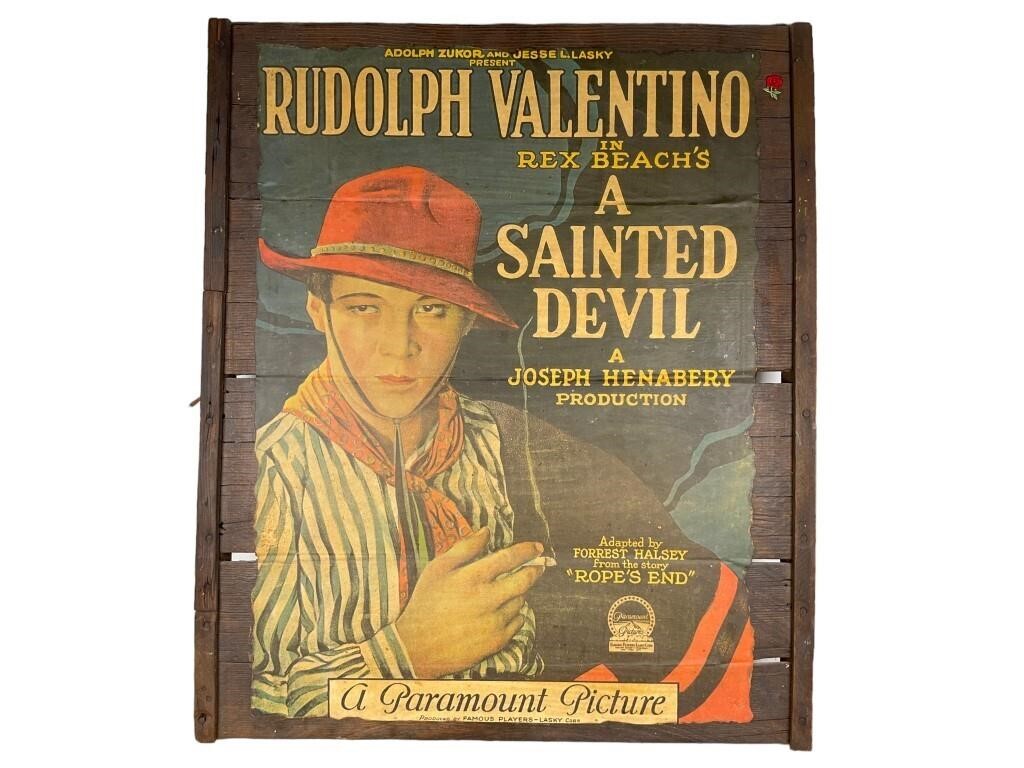 Rudolph Valentino "A Sainted Devil" Poster