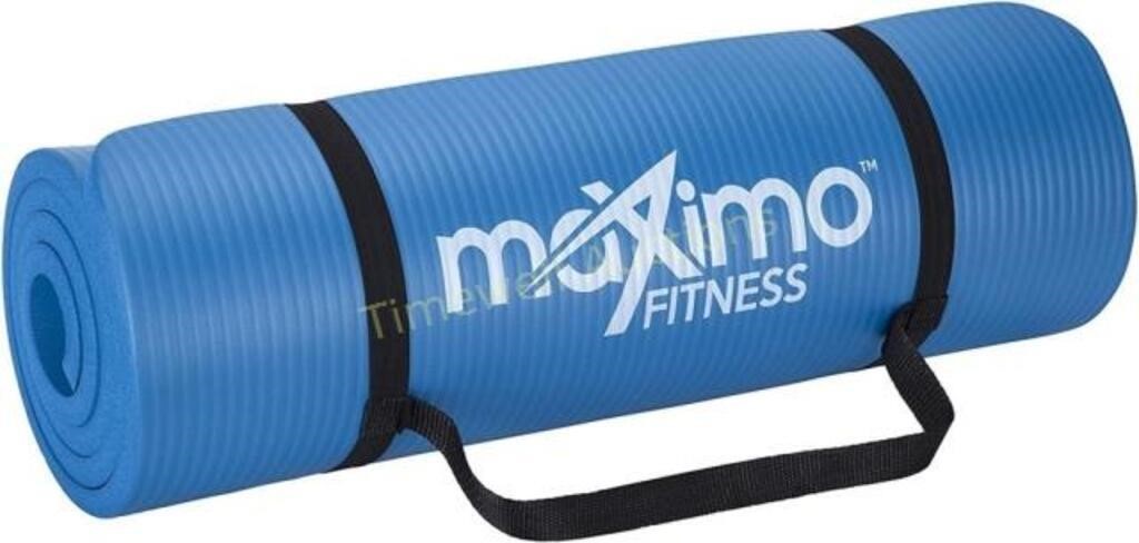 Maximo Yoga Mat  72x24  Blue  0.6in Thick