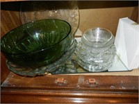 Big Green Bowl, Glass Platter, etc