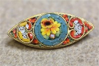 Micro mosaic brooch