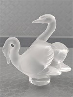 Lalique Embracing Swans Figural