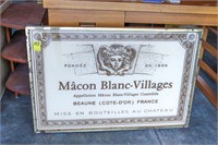 Macon Blanc-Villages Ladies Advertising Framed
