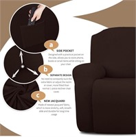 JIVINER 4-Piece Recliner Chair Covers Stretch J...