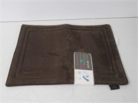 Smart Dry 17x24" Memory Foam Bath Mat, Chocolate