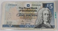 1988 Series Bank Of Scotland Five Pound Note