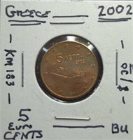 Uncirculated 2002 Greek coin