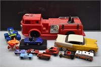 Flat of Vintage Toy Cars & Trucks