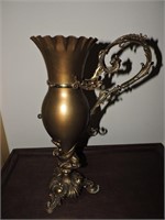 Vintage Large Brass Handled Urn