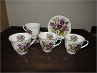 Royal Nobilta Fine Bone China Teacups/Saucers