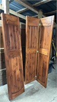 2 Bifold Wood Doors