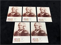 1989 French Revolution First Day Covers -LaFayette
