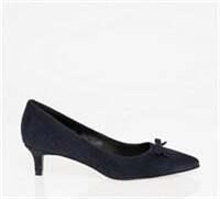 LE CHATEAU Suede Pointy Toe Pump BLACK-7.5