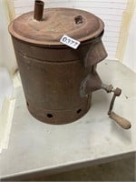 Primitive butter churn from the  Roerig Estate