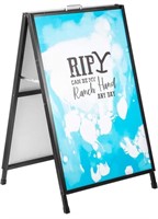 METAL A-FRAME SIDEWALK SIGN FOR 24x36IN BOARDS