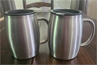 Stainless mugs with lids, laxinis world