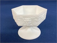 Vintage Imperial Milk Glass Pedestal Candy Dish,