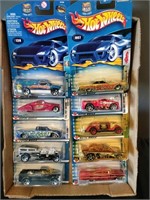 Flat of Hot Wheels