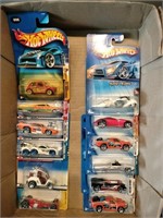 Flat of Hot Wheels