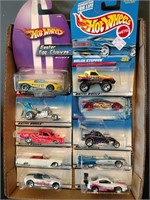 Flat of Hot Wheels