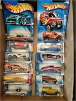 Flat of Hot Wheels