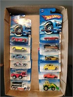 Flat of Hot Wheels