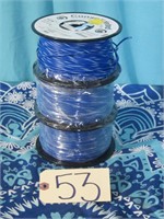 Qty 3 Consolidated Elecronic Wire / Cable Blue