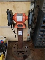 8" Bench Grinder on Post