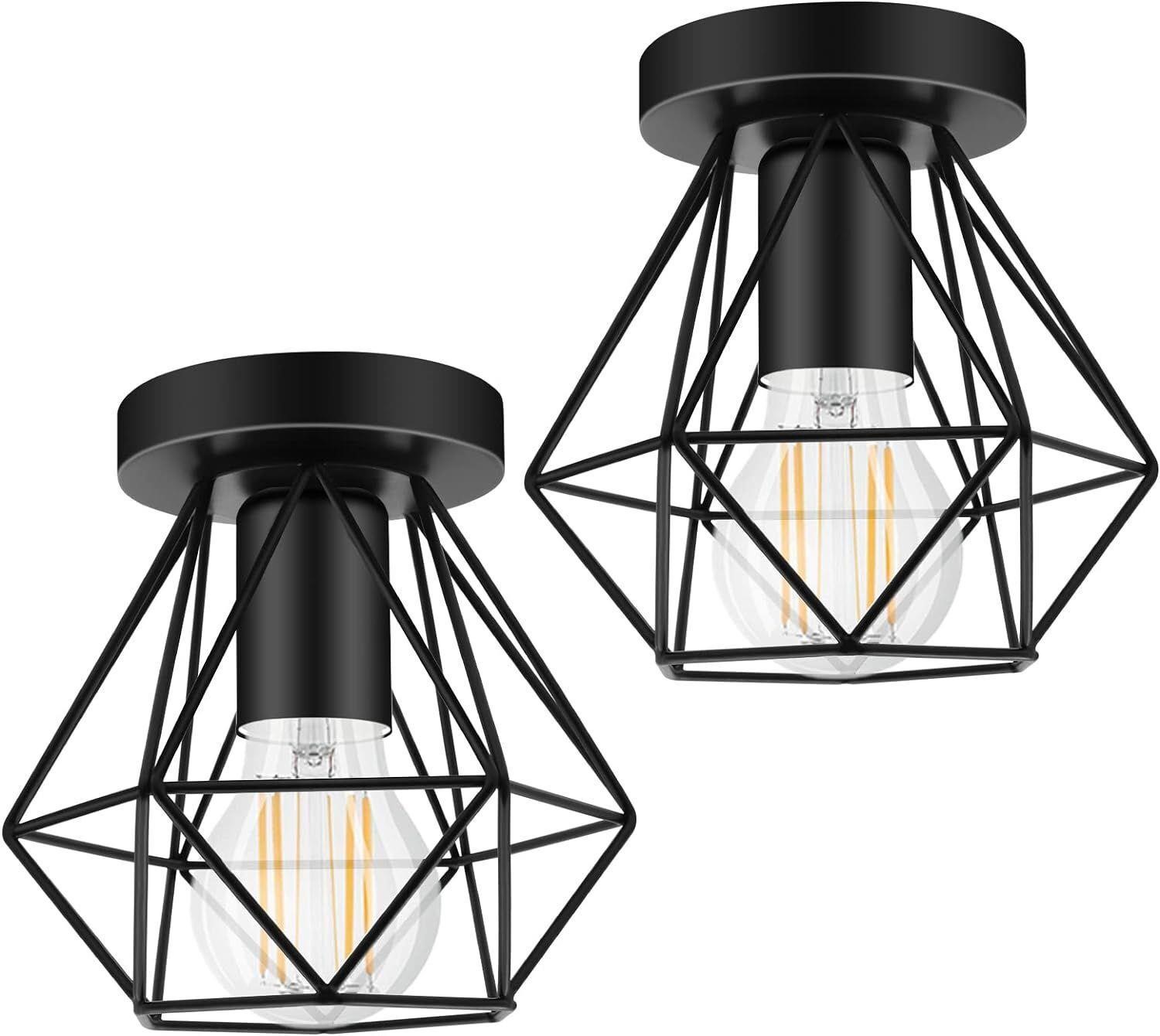 Industrial Ceiling Light, Flush Mount Ceiling 2