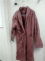 Women's leather coat size small