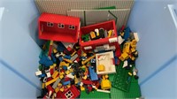 Bucket of Assorted Lego Pieces