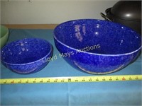 Boom Bros Style Eyes 2pc Stone Ware Mixing Bowls