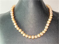 Pearl Necklace Sterling Clasp