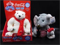 COCA-COLA PLUSHIES LOT OF 2