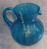 Blue Plastic Water Pitcher