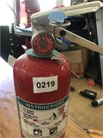 Charged fire extinguisher