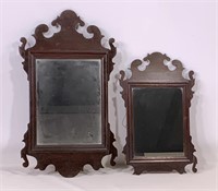 Chippendale mirror, mahogany, 12" x 20.5"