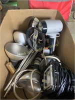 Box of vintage photography type lights