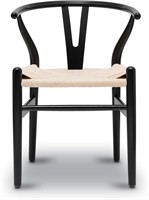 POLY & BARK Weave Chair  Black  Single