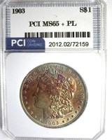 1903 Morgan MS65+ PL LISTS $2550