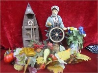 Sea Captain figure boat décor and more.