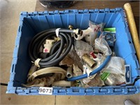 Tote of Hoses, Fittings, Parts