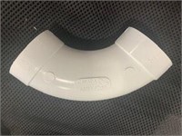 New - 90D Sweep Elbow White Vaculine