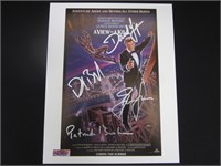MULTI SIGNED JAMES BOND MOVIE POSTER WITH COA