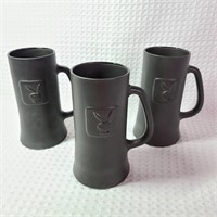 Set Of 3 Playboy Bunny Logo Mugs